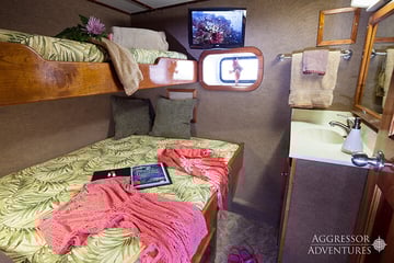 Bahamas Aggressor liveaboard Deluxe Stateroom