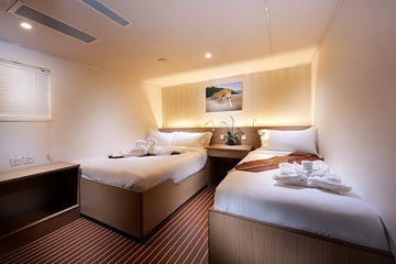 White Manta Liveaboard Indonesia upper deck cabins