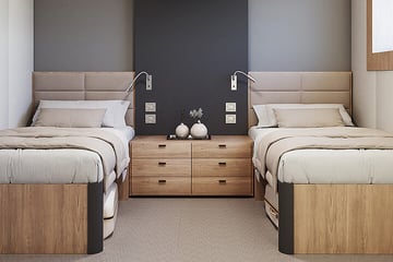 Cocos Island Aggressor liveaboard Master Stateroom twin