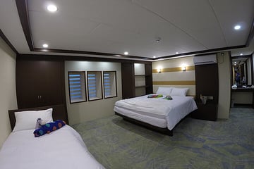 Emperor Serenity liveaboard Maldives main deck suites