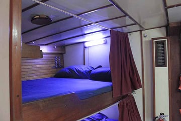 Blackbeard Morning Star liveaboard Bahamas Double Space Bunks