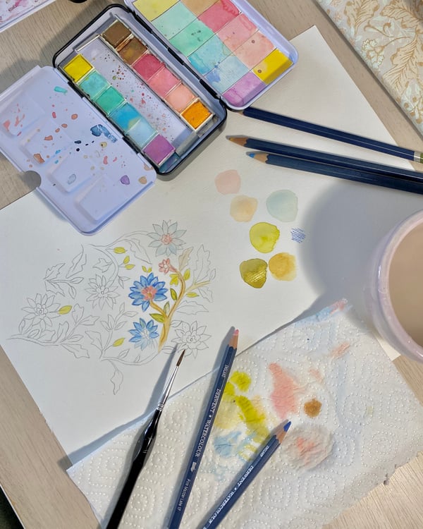 Elise Verfaille creating patterns - 1