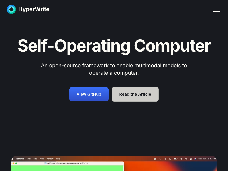 screen shot for https://www.hyperwriteai.com/self-operating-computer