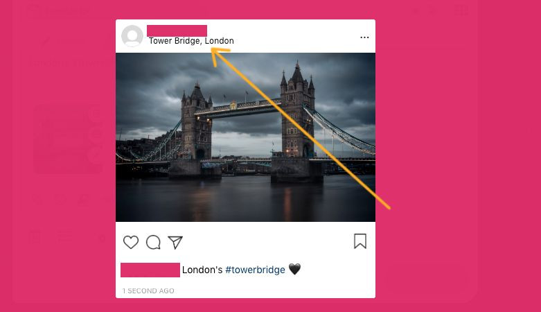 change Instagram location tag