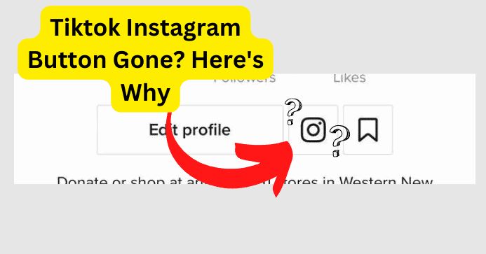 Instagram button disappeared from TikTok bio