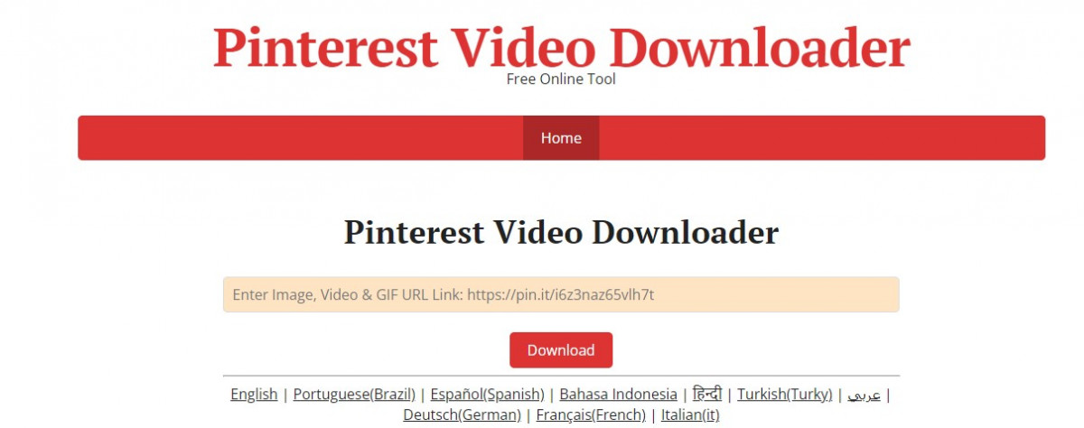 pinterest video downloader
