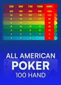All American Poker 100 Hand