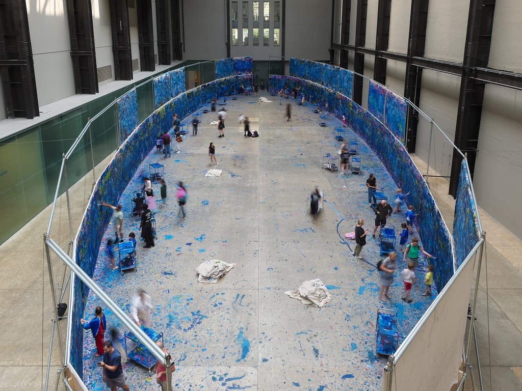 London For Toddlers: UNIQLO Tate Play Oscar Murillo, The flooded garden