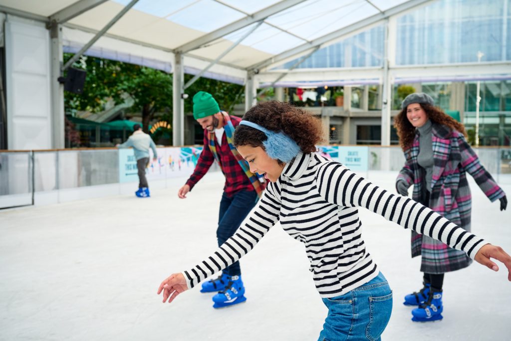 London For Toddlers: Ice Rink Canary Wharf