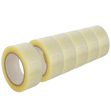 6 יח סרט הדבקה שקוף 60 מטר