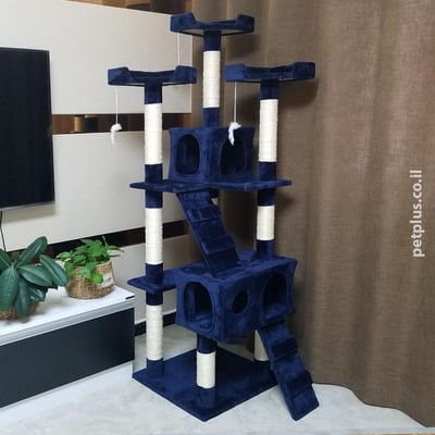 מתקן גירוד RN0143 כחול לחתול מורכב 1
