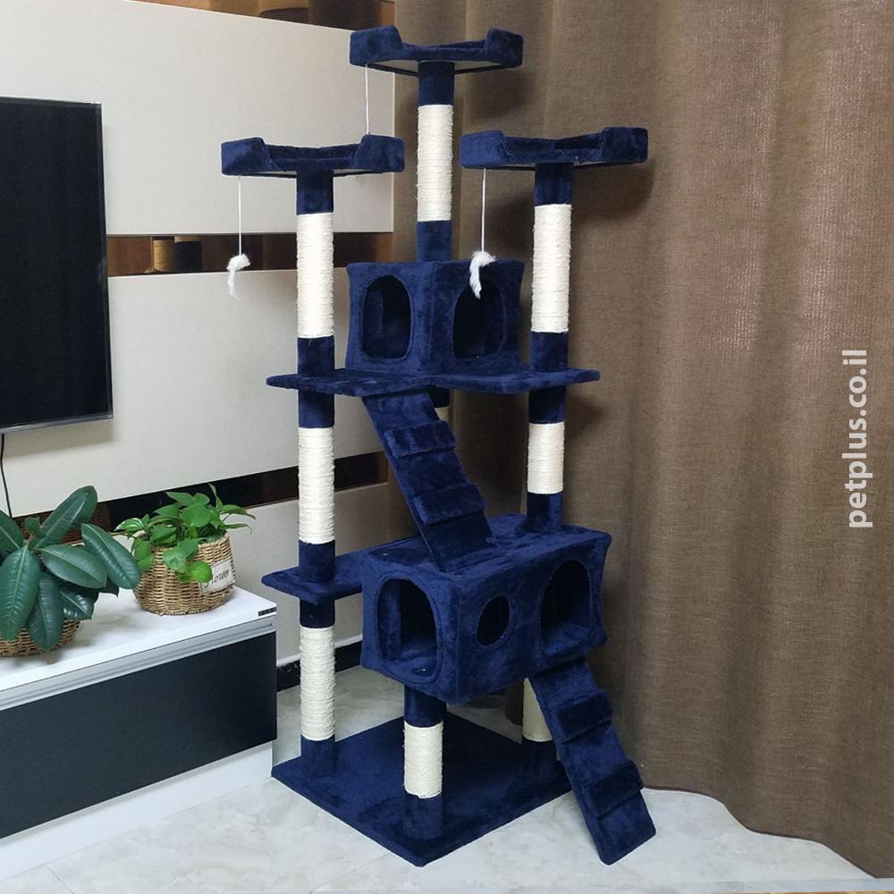 מתקן גירוד RN0143 כחול לחתול מורכב 1