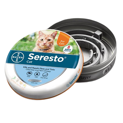 קולר נגד קרציות ופרעושים לחתול