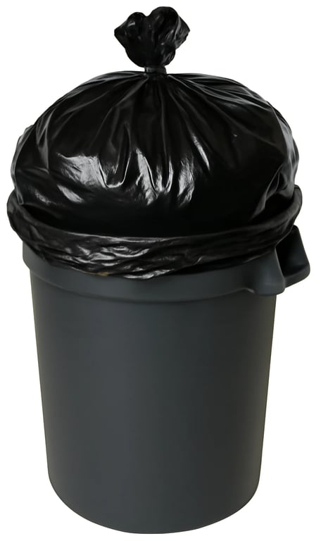 open mouth 45 gallon trash bags​ with trash can