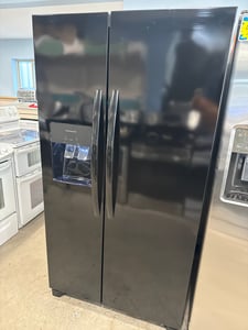 Frigidaire black side by side refrigerator - $899.00 - FG-RF-0000117