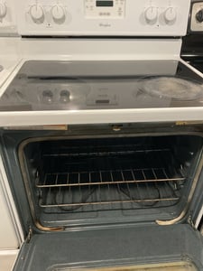 White glass top range - $399.00 - WP-RG-0000134