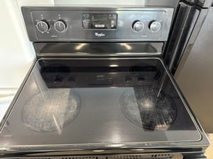 Whirlpool black glass top range - $429.00 - WP-RG-0000088