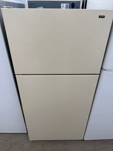 Almond color top mount refrigerator - $199.00 - HP-RF-0000067
