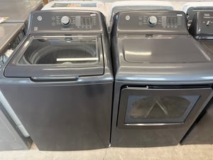 Charcoal grey top load washer and dryer set - $1,479.00 - GE-WD-0000105