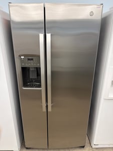 Stainless steel 33”wide side by side refrigerator - $1,199.00 - GE-RF-0000289