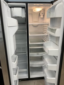 GE side by side refrigerator stainless steel finish - $679.00 - GE-RF-0000025