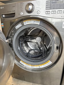 Front load silver color washer and dryer set - $899.00 - LG-WD-0000089