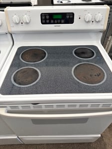 Hotpoint glass top white range - $349.00 - HP-RG-0000088