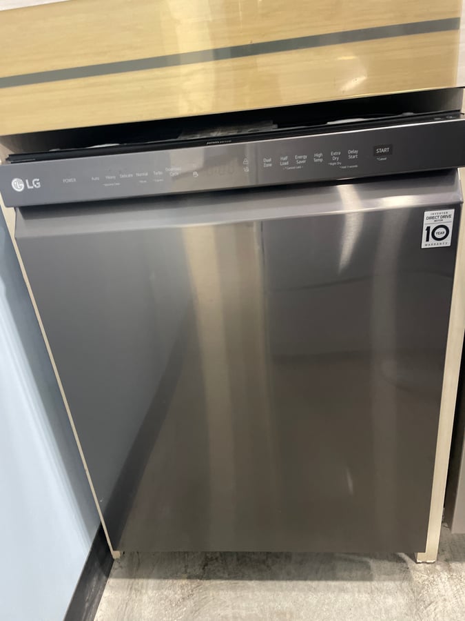 LG black stainless dishwasher - Image