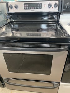 Hotpoint silver color glass top range - $369.00 - HP-RG-0000028