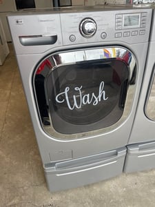 LG silver color washer and dryer set - $1,069.00 - LG-WD-0000038