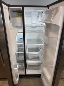 As is new open box GE stainless steel side by side refrigerator - $1,199.00 - GE-RF-0000259