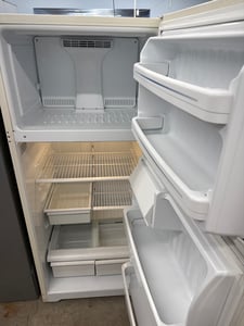 Almond color top mount refrigerator - $299.00 - GE-RF-0000186
