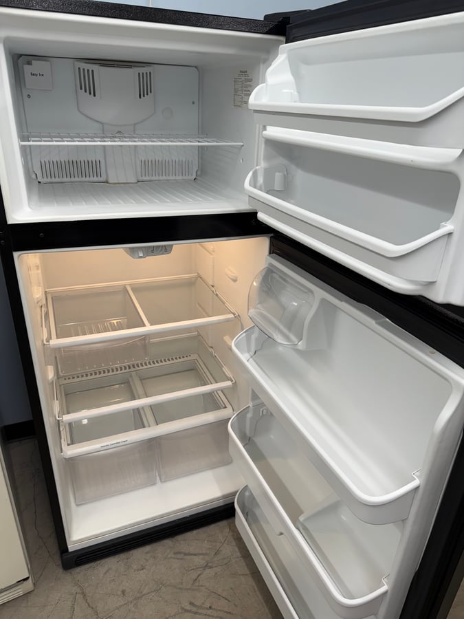 Frigidaire black top mount refrigerator image 2