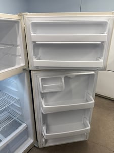 Almond color top mount refrigerator - $399.00 - GE-RF-0000272