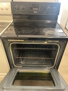 Whirlpool black glass top range - $299.00 - WP-RG-0000009