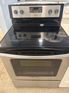 Whirlpool glass top stainless steel range - $379.00 - WP-RG-0000168