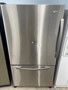 Amana stainless steel bottom freezer refrigerator - $499.00 - AM-RF-0000017