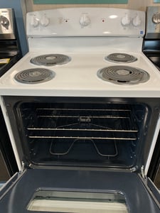 As is open box white coil top range - $639.00 - GE-RG-0000260