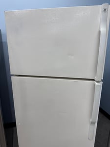 Almond color top mount refrigerator - $299.00 - GE-RF-0000184