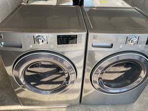 Front load gray washer and dryer set - $899.00 - KM-WD-0000126