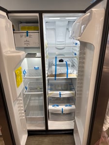 New OPEN BOX stainless steel side by side refrigerator - $1,199.00 - GE-RF-0000192