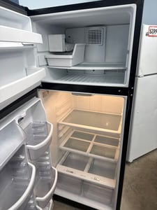 GE black (glossy) top mount refrigerator - $449.00 - GE-RF-0000250