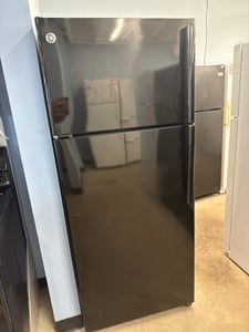 GE black (glossy) top mount refrigerator - $449.00 - GE-RF-0000250