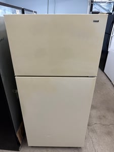 Almond color top mount refrigerator - $199.00 - HP-RF-0000065