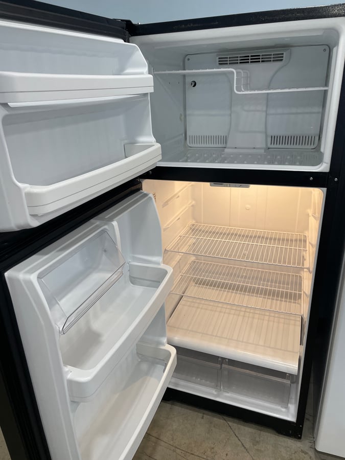 GE black top mount refrigerator image 2