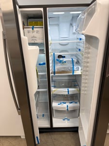 Stainless steel 33”wide side by side refrigerator - $1,199.00 - GE-RF-0000289