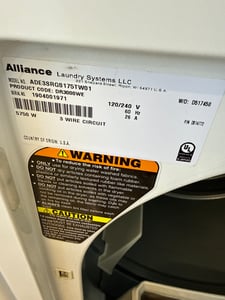 Speed Queen dryer 27”wide. - $599.00 - SQ-WD-0000004