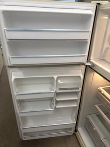Almond color Amana top mount refrigerator - $399.00 - AM-RF-0000041