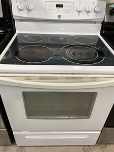 White glass top range - $399.00 - KM-RG-0000054