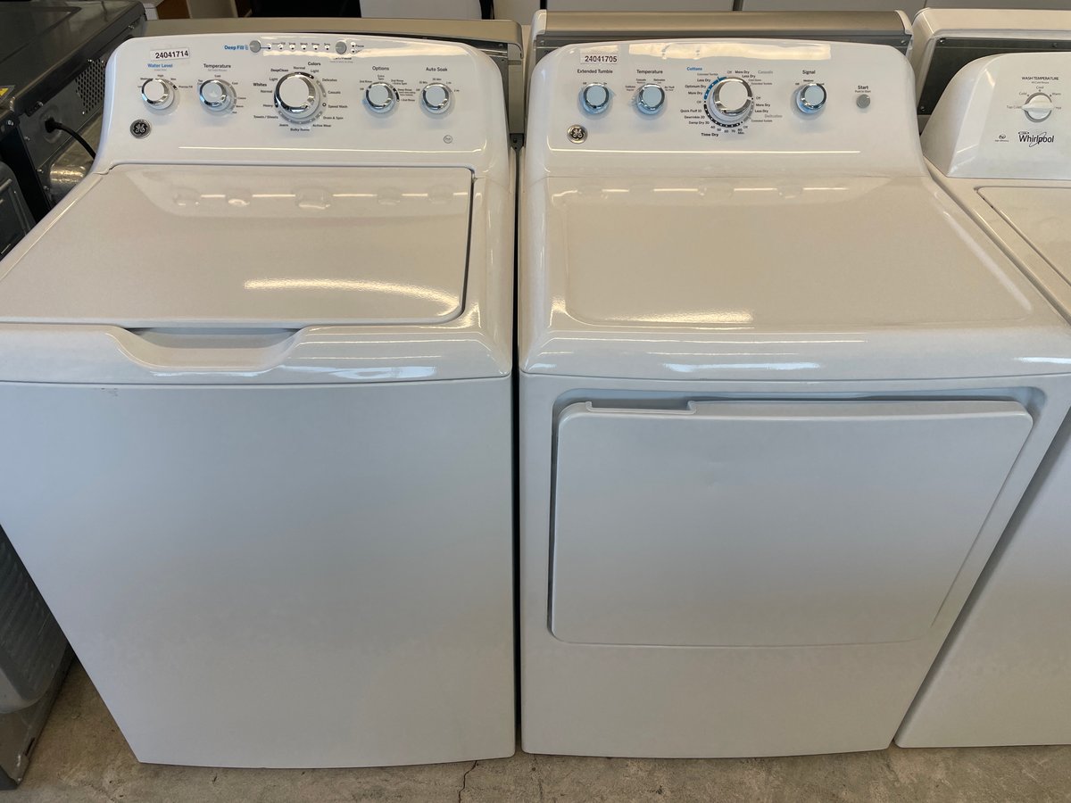 New Open Box GE washer and dryer set image 1